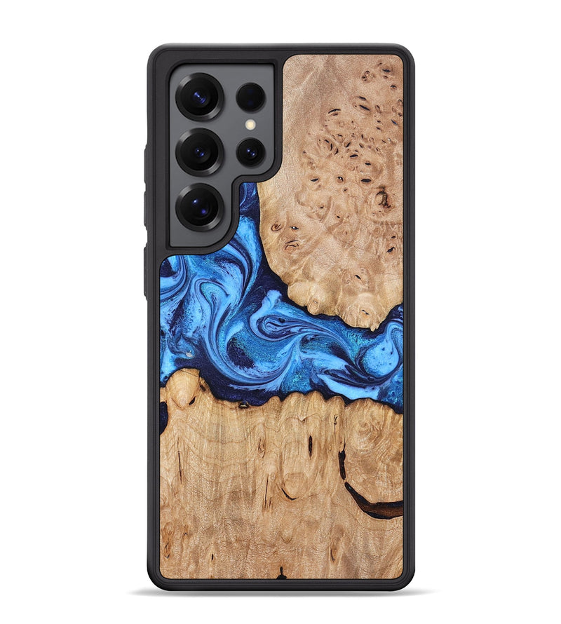 Galaxy S25 Ultra Wood Phone Case - Shayla (Blue, 831714)