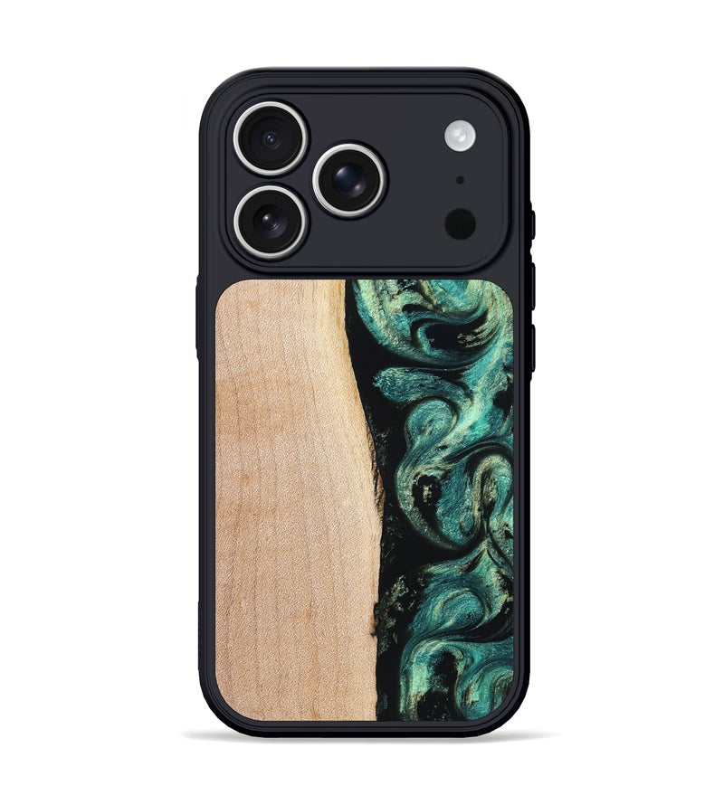 iPhone 17 Pro Wood Phone Case - Kianna (Green, 831725)