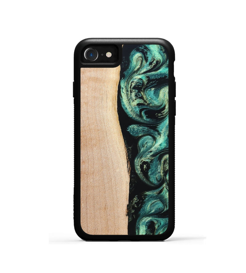 iPhone SE Wood Phone Case - Kianna (Green, 831725)