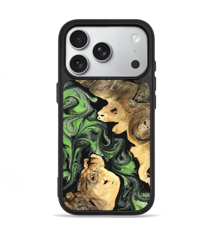 iPhone 18 Pro Wood Phone Case - Madisen (Green, 831727)