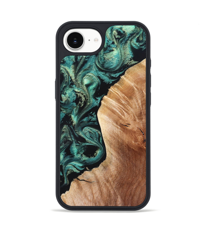 iPhone 16e Wood Phone Case - Simeon (Green, 831728)