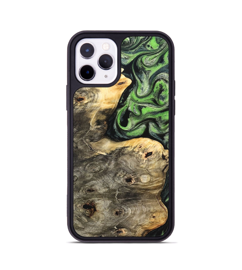 iPhone 11 Pro Wood Phone Case - Davian (Green, 831729)
