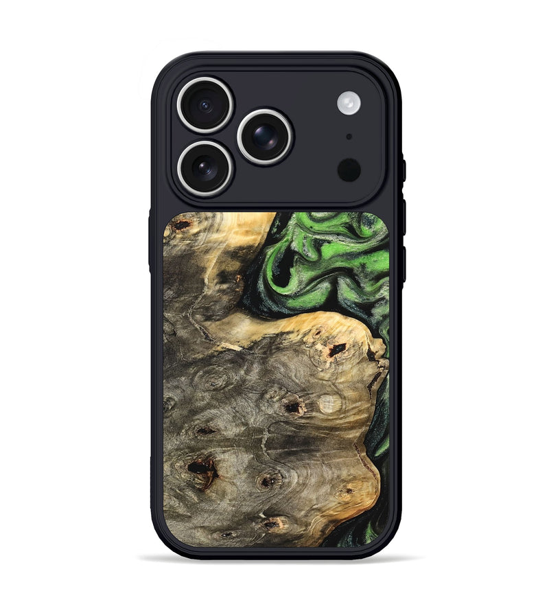 iPhone 17 Pro Wood Phone Case - Davian (Green, 831729)