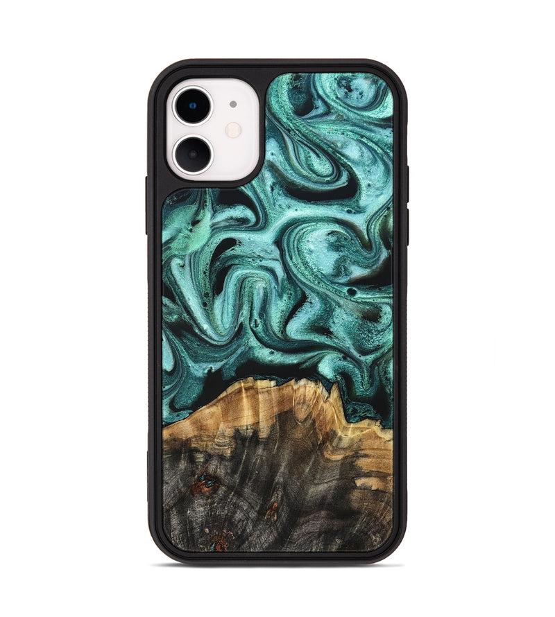 iPhone 11 Wood Phone Case - Gerald (Green, 831733)