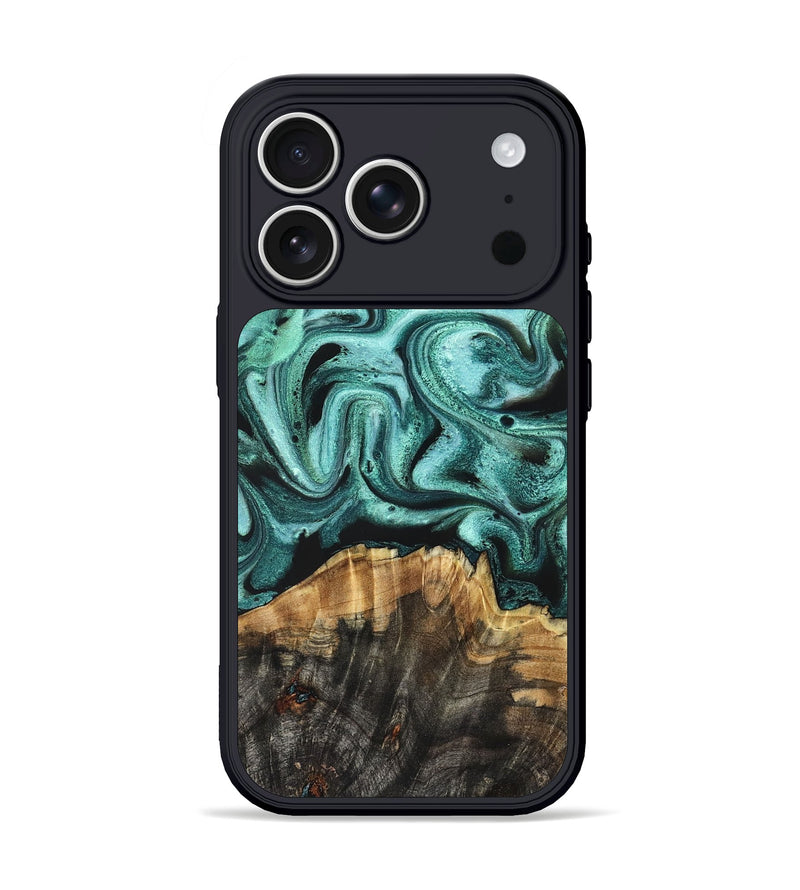 iPhone 17 Pro Wood Phone Case - Gerald (Green, 831733)