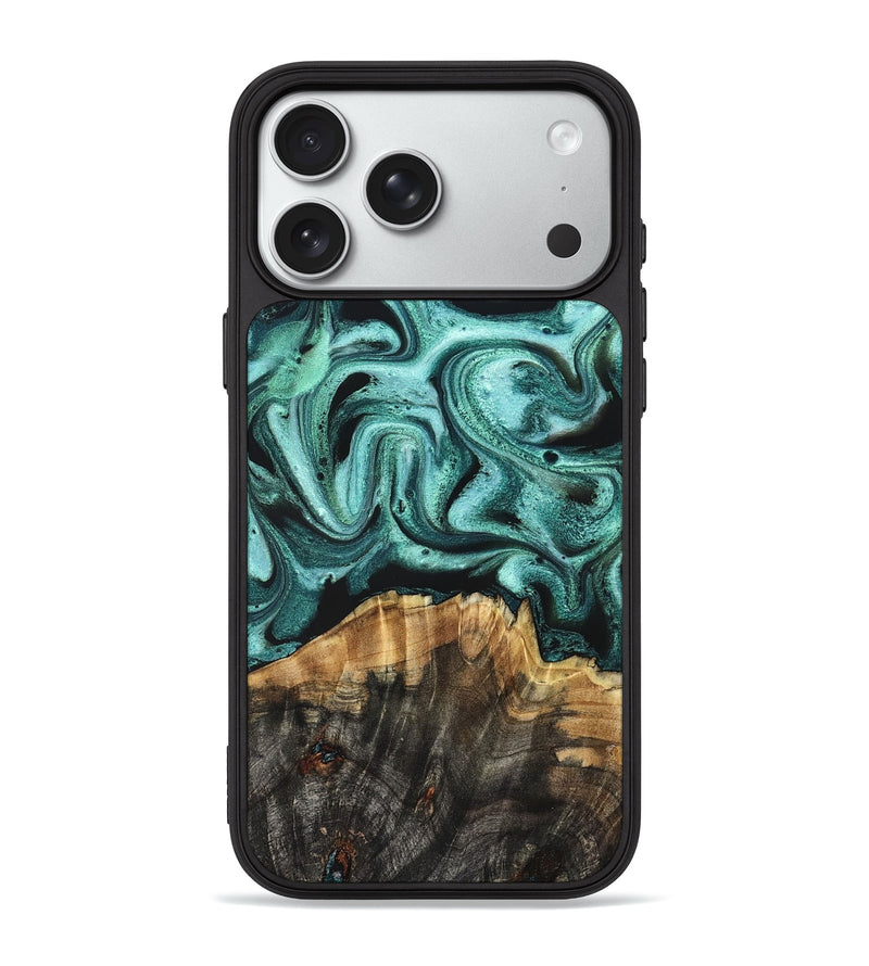 iPhone 18 Pro Max Wood Phone Case - Gerald (Green, 831733)