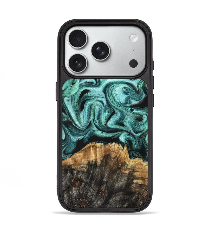 iPhone 18 Pro Wood Phone Case - Gerald (Green, 831733)