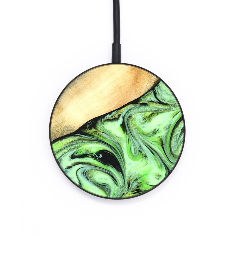 Circle Wood Wireless Charger - Misty (Neon, 831734)