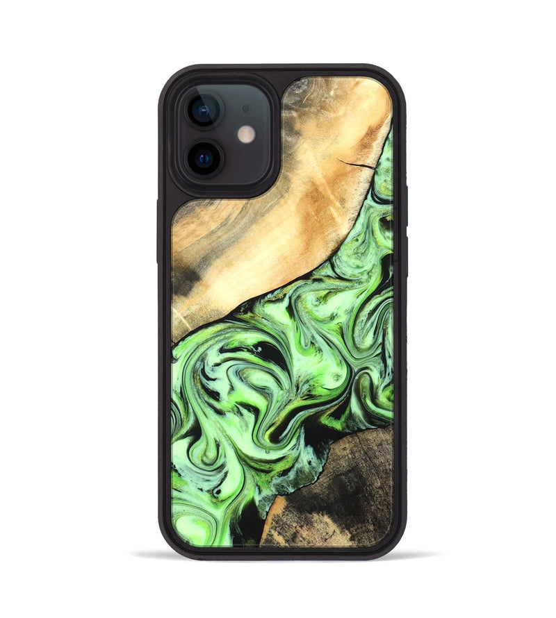 iPhone 12 Wood Phone Case - Misty (Neon, 831734)