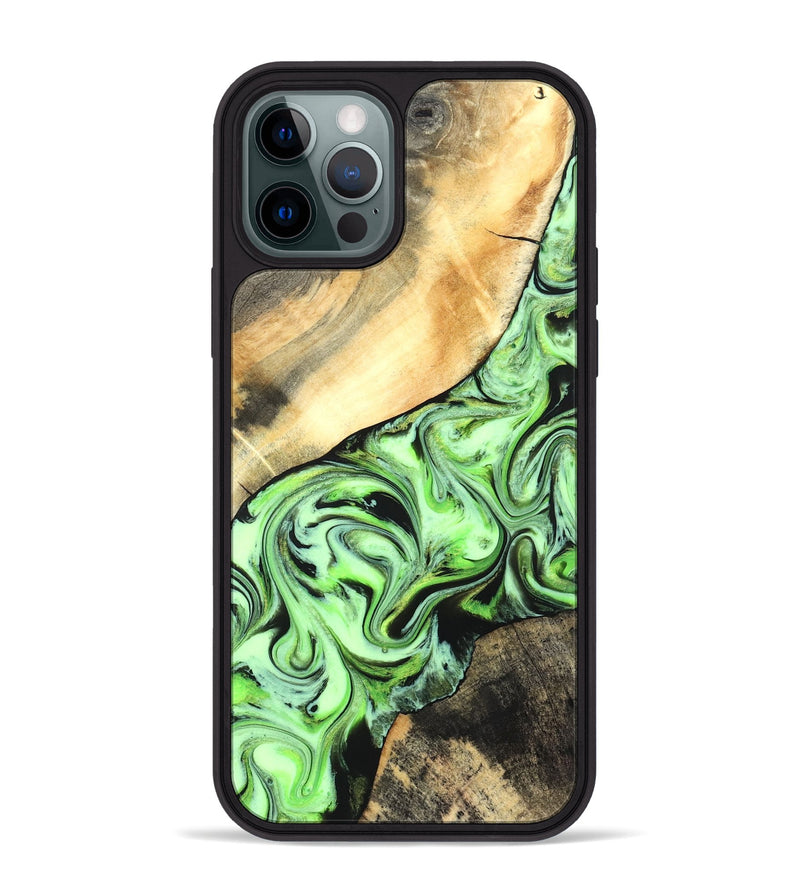 iPhone 12 Pro Max Wood Phone Case - Misty (Neon, 831734)