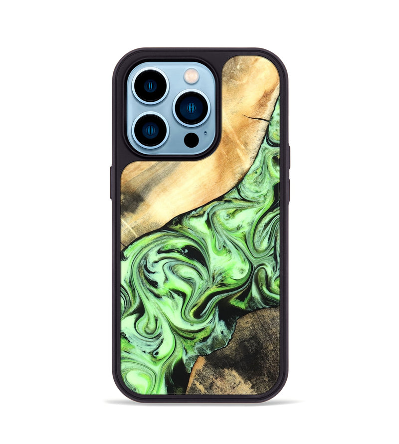 iPhone 14 Pro Wood Phone Case - Misty (Neon, 831734)