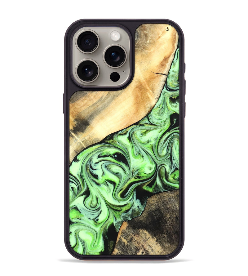 iPhone 15 Pro Max Wood Phone Case - Misty (Neon, 831734)