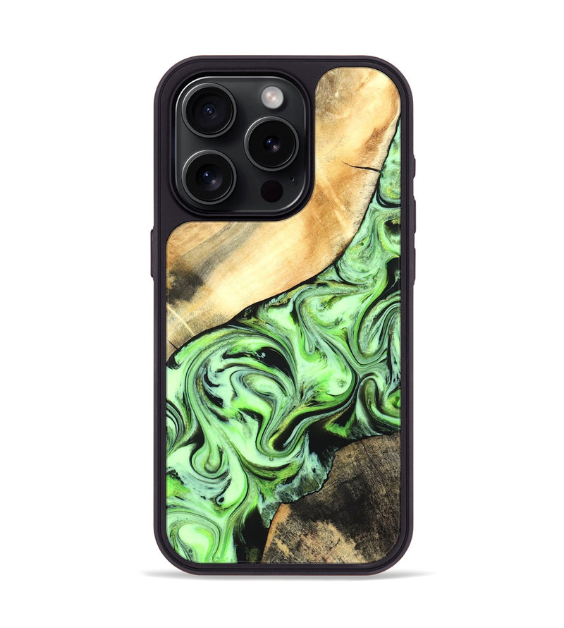 iPhone 15 Pro Wood Phone Case - Misty (Neon, 831734)