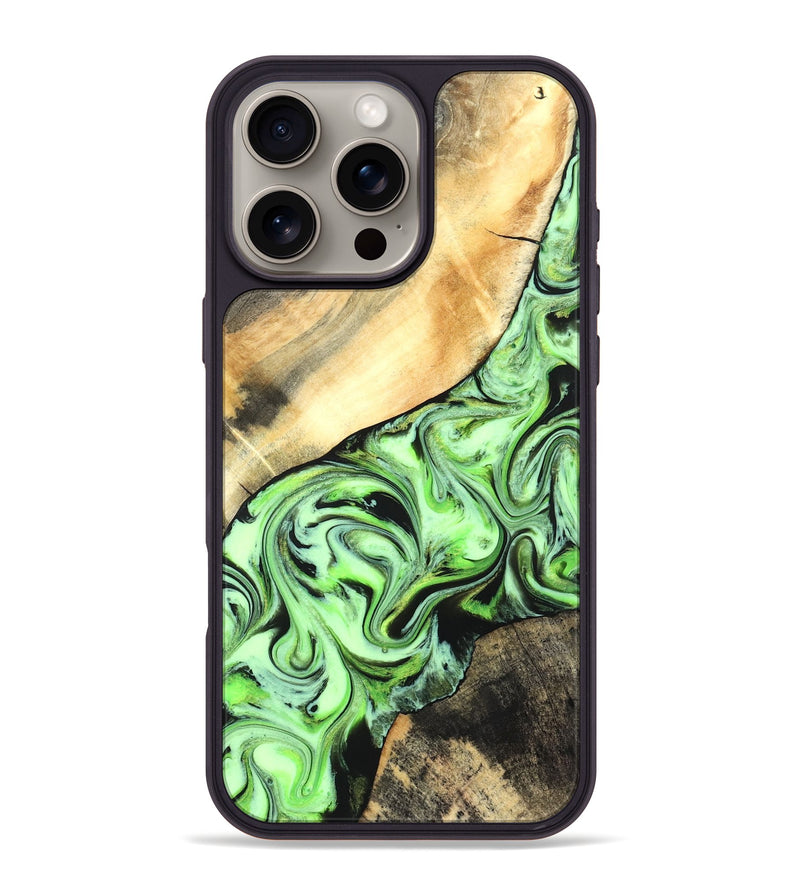 iPhone 16 Pro Max Wood Phone Case - Misty (Neon, 831734)