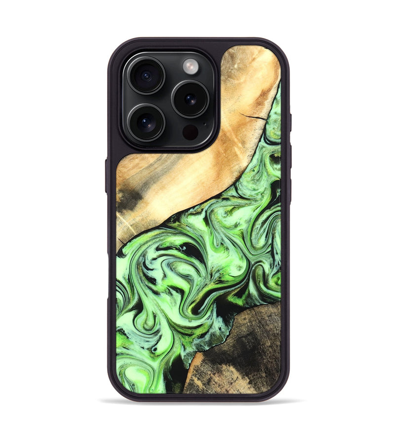 iPhone 16 Pro Wood Phone Case - Misty (Neon, 831734)