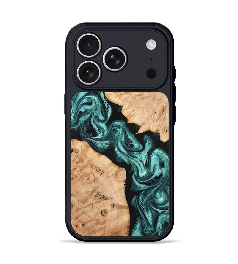 iPhone 17 Pro Wood Phone Case - Fate (Green, 831737)