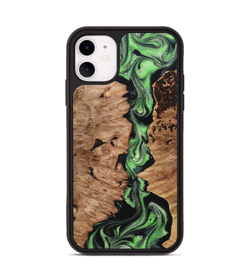 iPhone 11 Wood Phone Case - Ellie (Green, 831738)