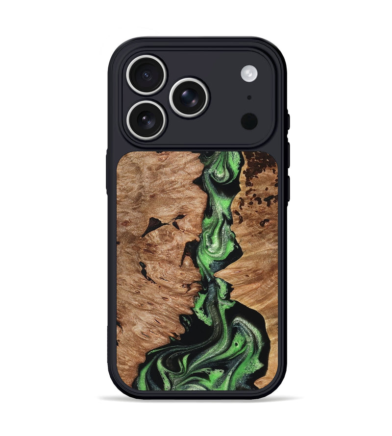 iPhone 17 Pro Wood Phone Case - Ellie (Green, 831738)