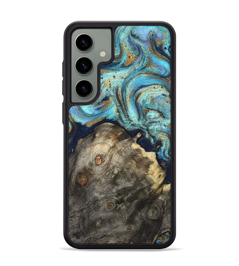 Galaxy S24 Plus Wood Phone Case - Ayaan (Teal & Gold, 831753)