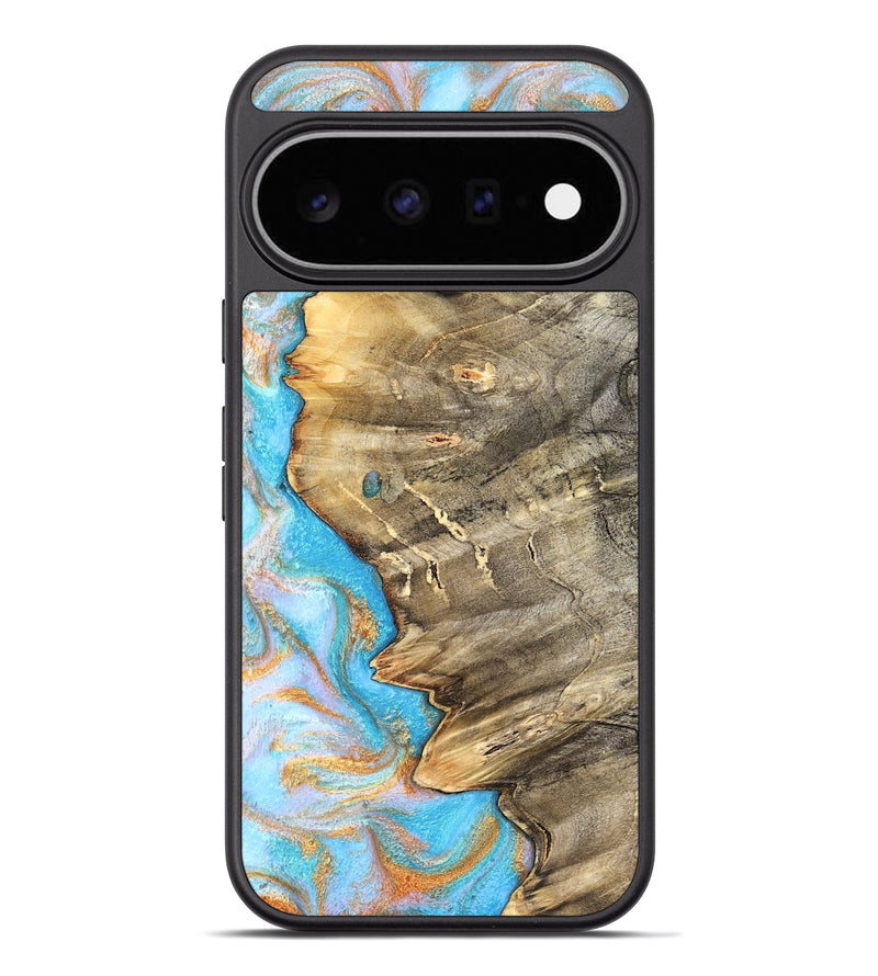 Pixel 11 Pro XL Wood Phone Case - Adele (Teal & Gold, 831754)