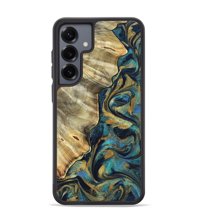 Galaxy S25 Plus Wood Phone Case - Jerry (Teal & Gold, 831755)