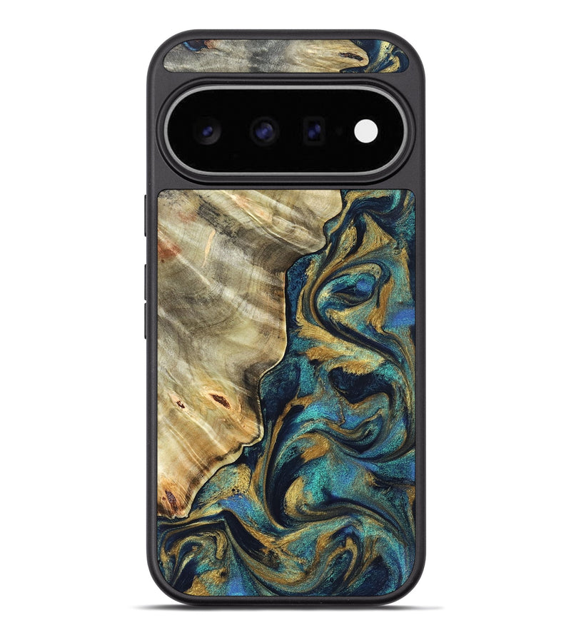 Pixel 11 Pro XL Wood Phone Case - Jerry (Teal & Gold, 831755)