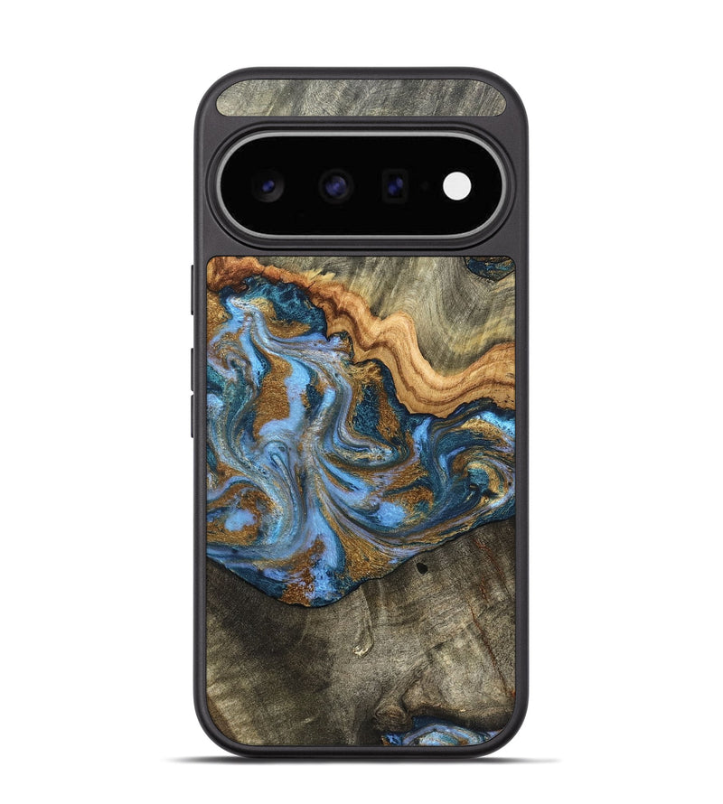 Pixel 11 Wood Phone Case - Kassie (Teal & Gold, 831756)