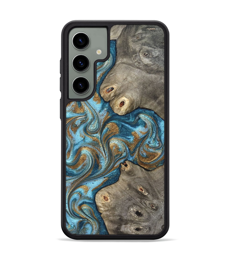 Galaxy S24 Plus Wood Phone Case - Lindsay (Teal & Gold, 831759)