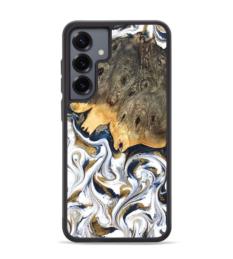 Galaxy S25 Plus Wood Phone Case - Angelia (Teal & Gold, 831761)