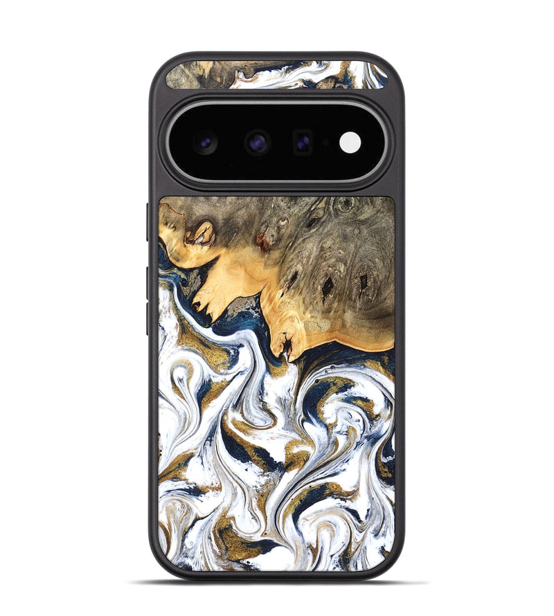 Pixel 11 Wood Phone Case - Angelia (Teal & Gold, 831761)