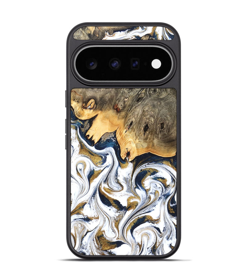 Pixel 11 Pro Wood Phone Case - Angelia (Teal & Gold, 831761)