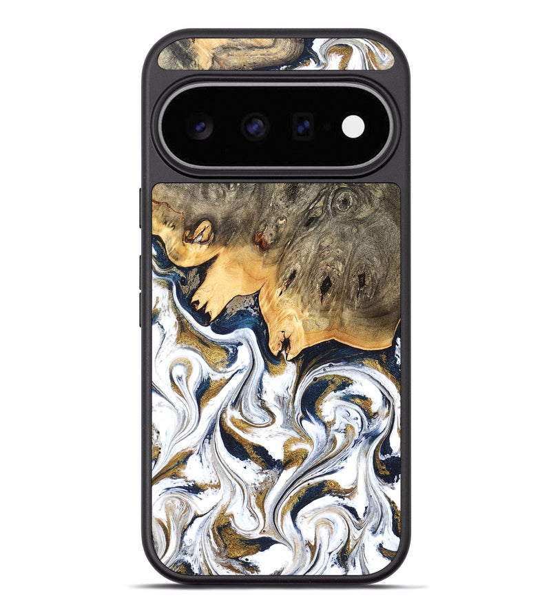 Pixel 11 Pro XL Wood Phone Case - Angelia (Teal & Gold, 831761)