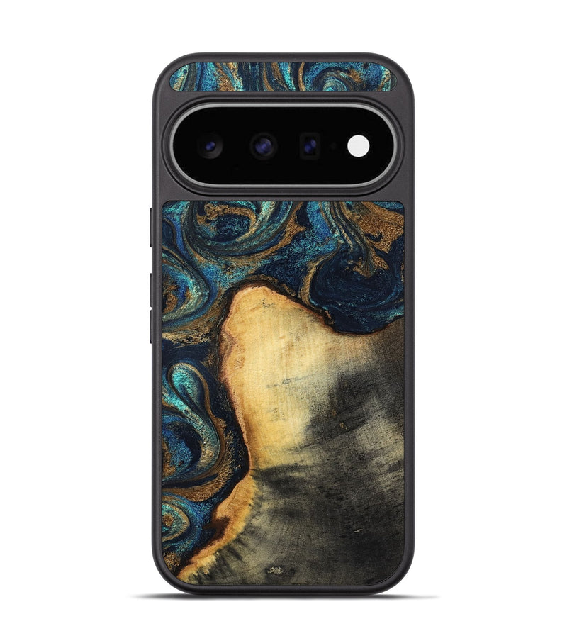 Pixel 11 Wood Phone Case - Macie (Teal & Gold, 831764)
