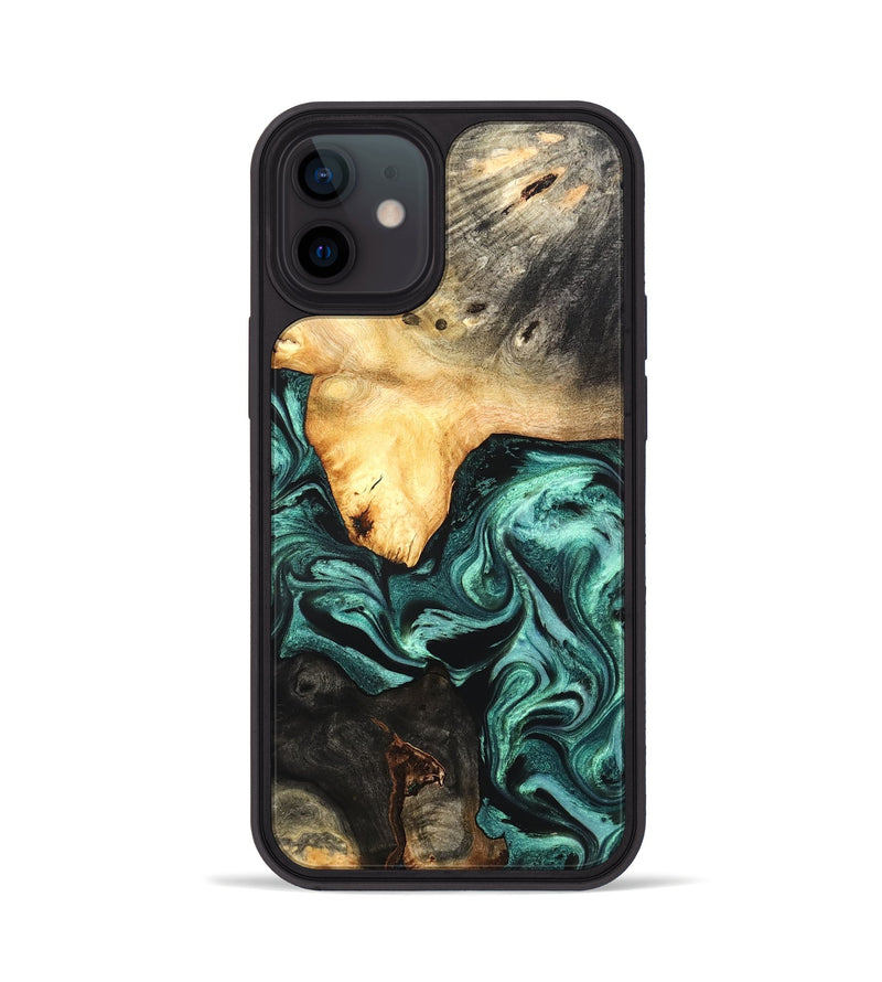 iPhone 12 Wood Phone Case - Damion (Green, 831767)