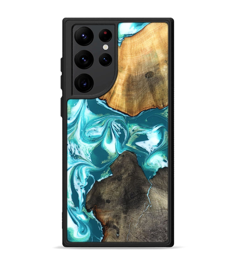 Galaxy S22 Ultra Wood Phone Case - Almeda (Green, 831768)