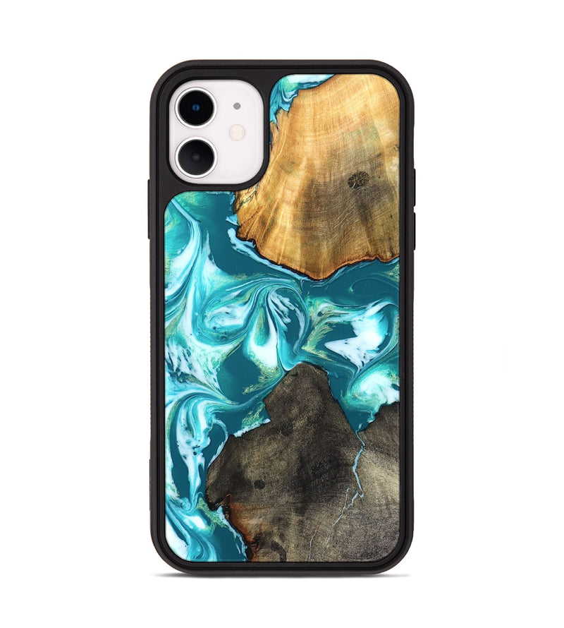 iPhone 11 Wood Phone Case - Almeda (Green, 831768)