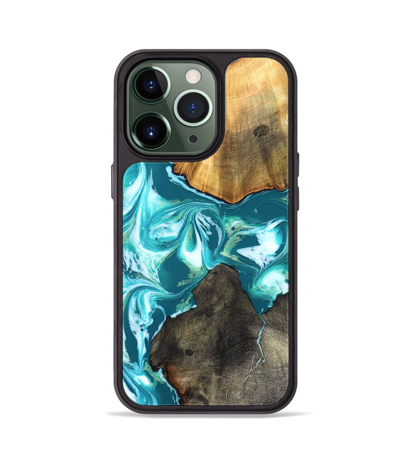 iPhone 13 Pro Wood Phone Case - Almeda (Green, 831768)