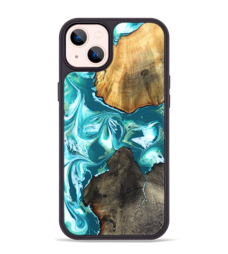 iPhone 14 Plus Wood Phone Case - Almeda (Green, 831768)