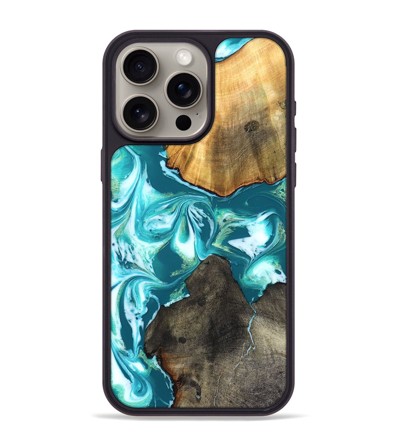 iPhone 15 Pro Max Wood Phone Case - Almeda (Green, 831768)