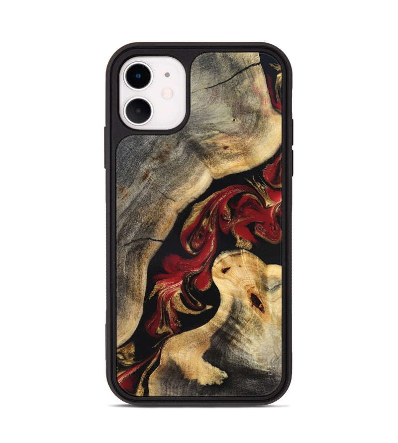 iPhone 11 Wood Phone Case - Yoselin (Red, 831769)