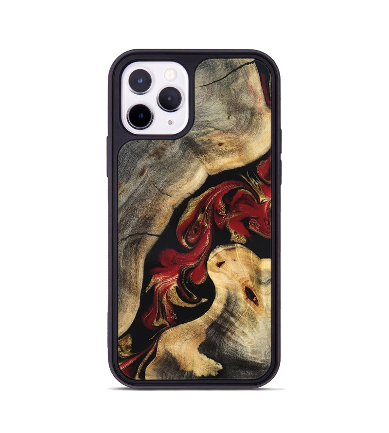 iPhone 11 Pro Wood Phone Case - Yoselin (Red, 831769)