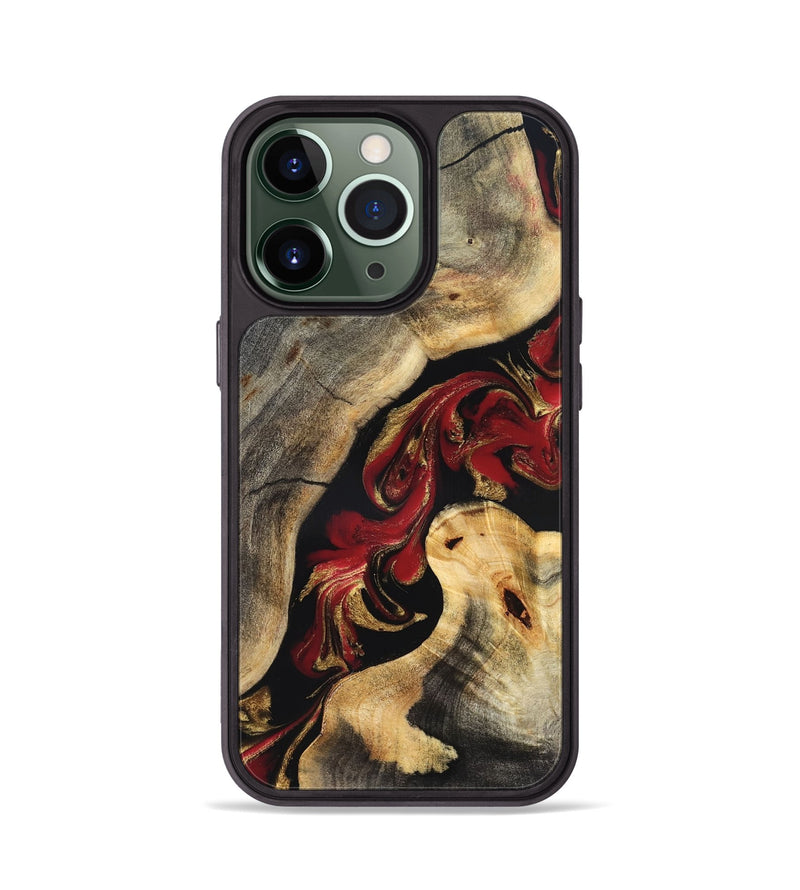 iPhone 13 Pro Wood Phone Case - Yoselin (Red, 831769)