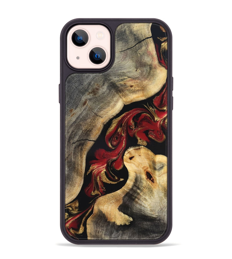 iPhone 14 Plus Wood Phone Case - Yoselin (Red, 831769)
