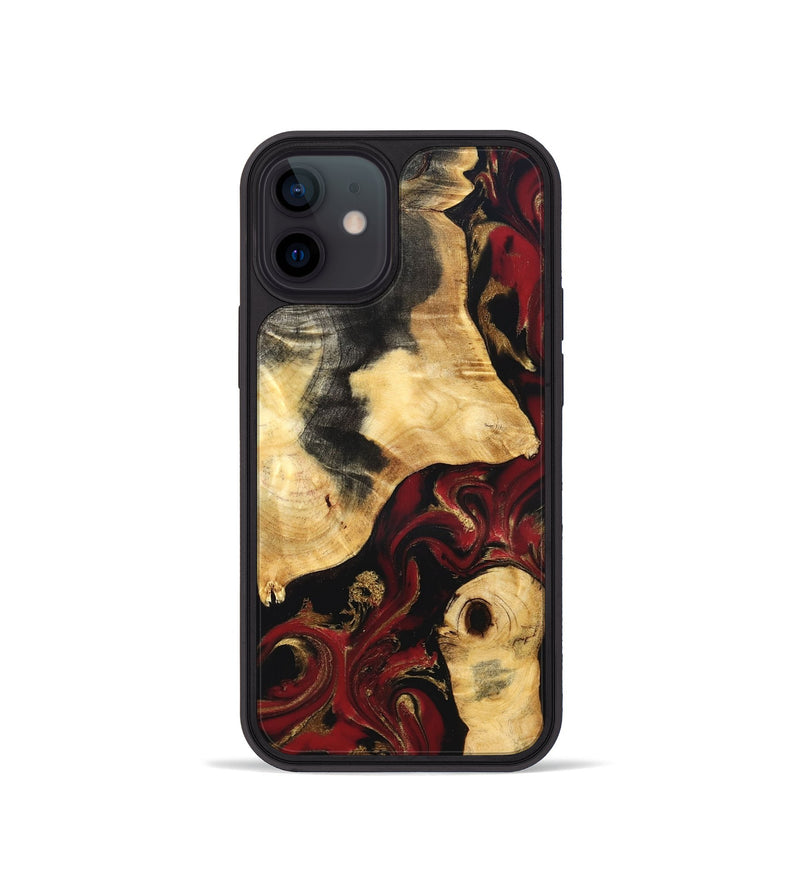iPhone 12 mini Wood Phone Case - Mariana (Red, 831770)