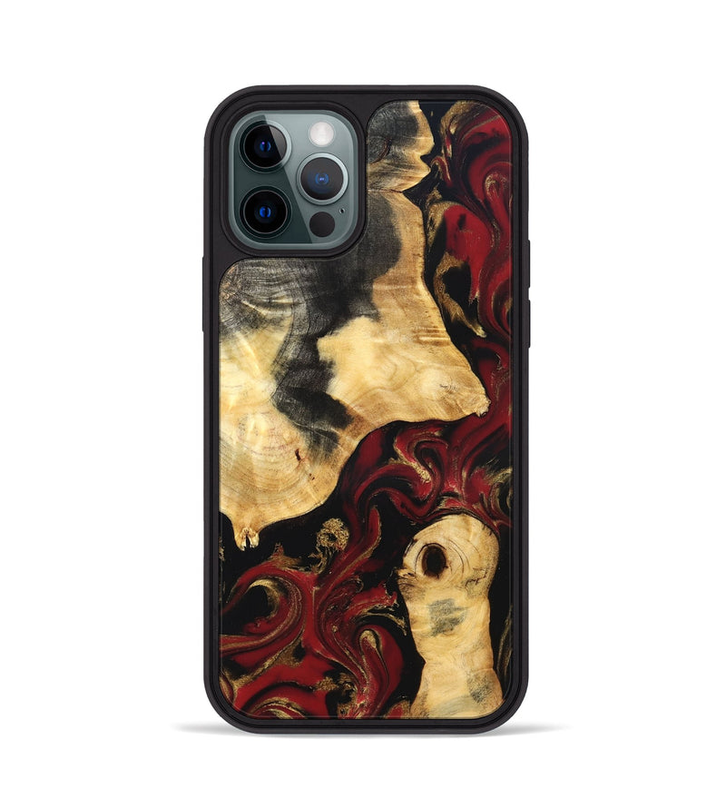 iPhone 12 Pro Wood Phone Case - Mariana (Red, 831770)