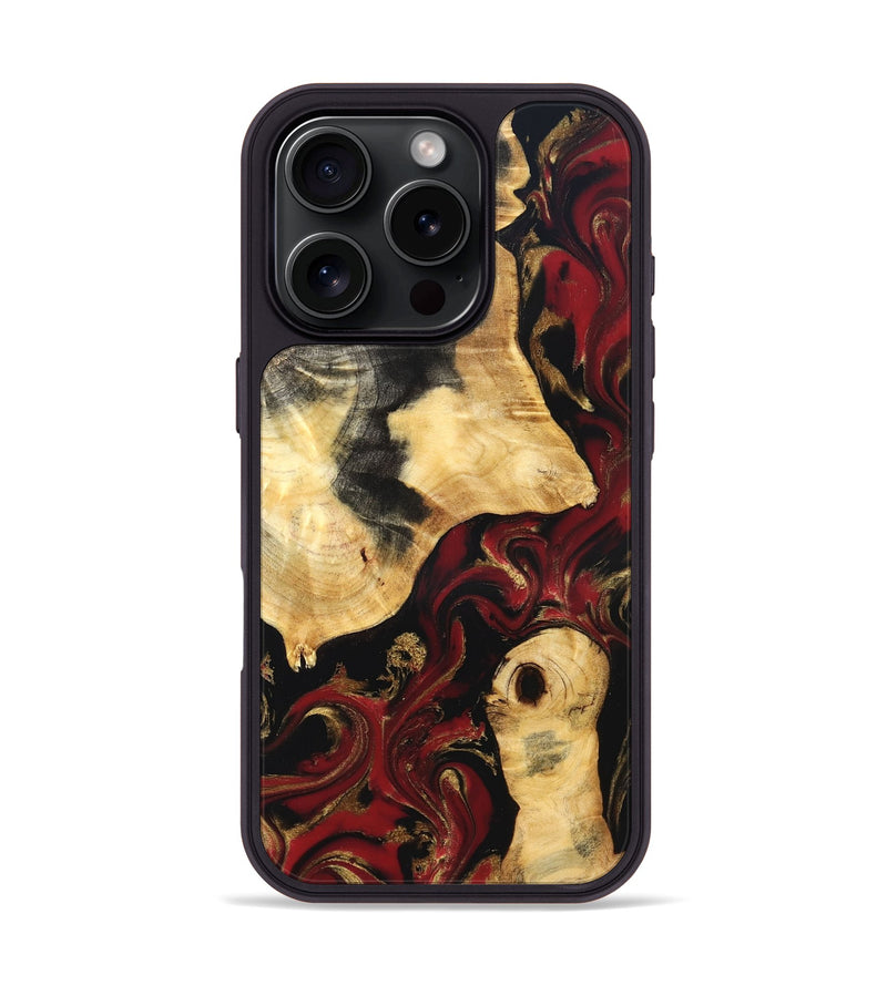 iPhone 16 Pro Wood Phone Case - Mariana (Red, 831770)