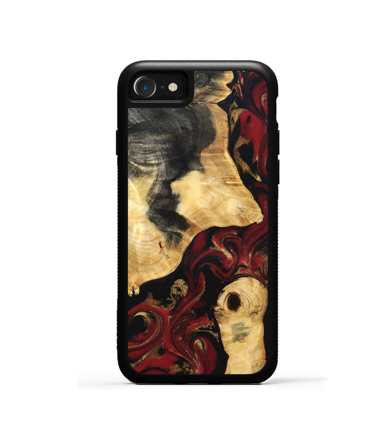 iPhone SE Wood Phone Case - Mariana (Red, 831770)