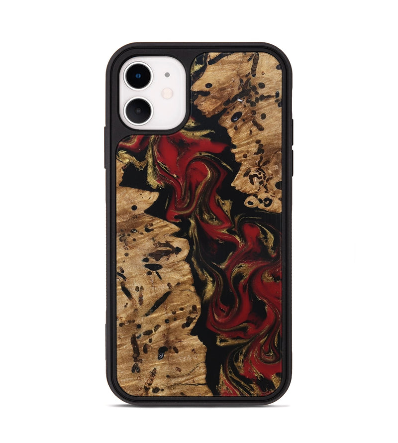 iPhone 11 Wood Phone Case - Katlin (Red, 831771)