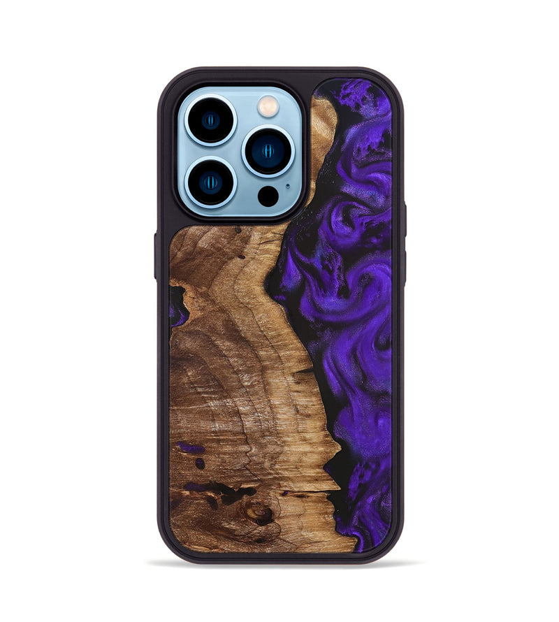 iPhone 14 Pro Wood Phone Case - Ryder (Purple, 831772)