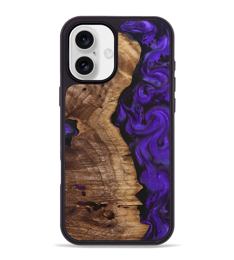 iPhone 16 Plus Wood Phone Case - Ryder (Purple, 831772)